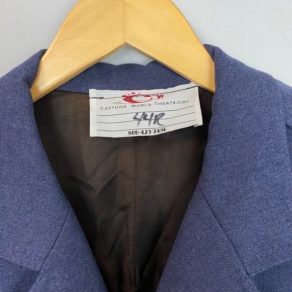 Vintage 1950s Broadway Theater Costume US Air Force USAF Blue Uniform Jacket 44R - Picture 6 of 11